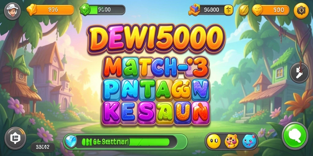 Gameplay DEWI5000 yang menantang dalam kategori Match-3.