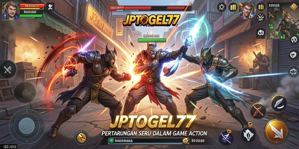 Menampilkan gameplay mendebarkan dari JPTOGEL77 dengan aksi cepat dan karakter penuh semangat.