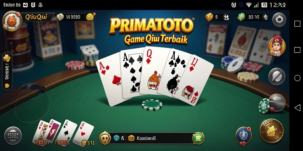 Tampilan gameplay menarik dari PRIMATOTO saat bermain QiuQiu.